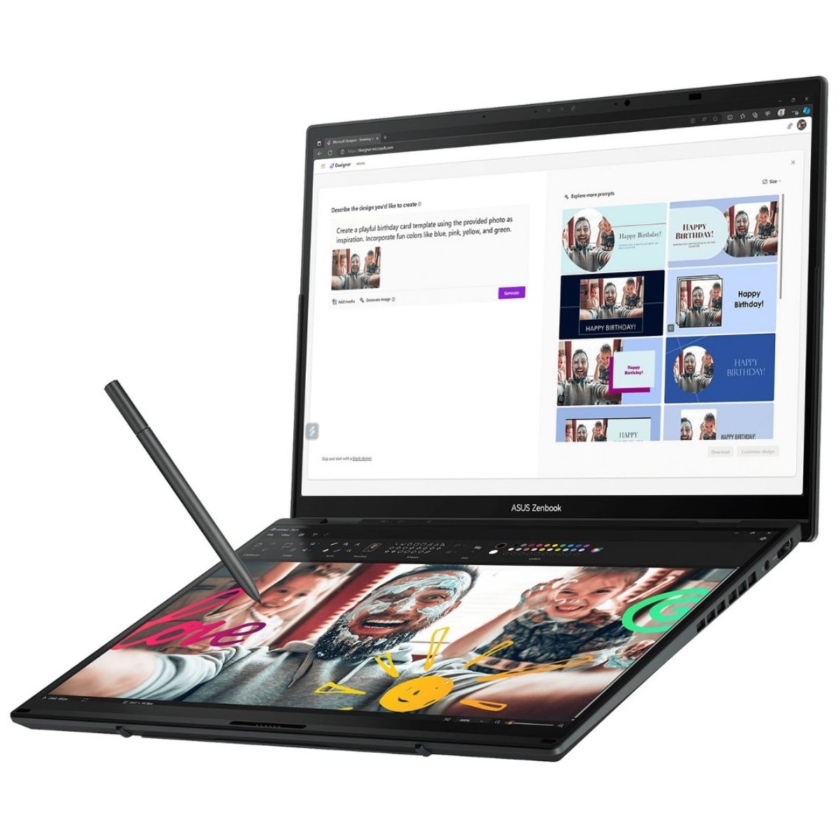 Copia - Notebook Asus Zenbook Duo Core Ultra 9 5.4Ghz 32GB 1TB SSD DUAL 14'' 3K Oled Touch Copia - Notebook Asus Zenbook Duo Core Ultra 9 5.4Ghz 32GB 1TB SSD DUAL 14'' 3K Oled Touch