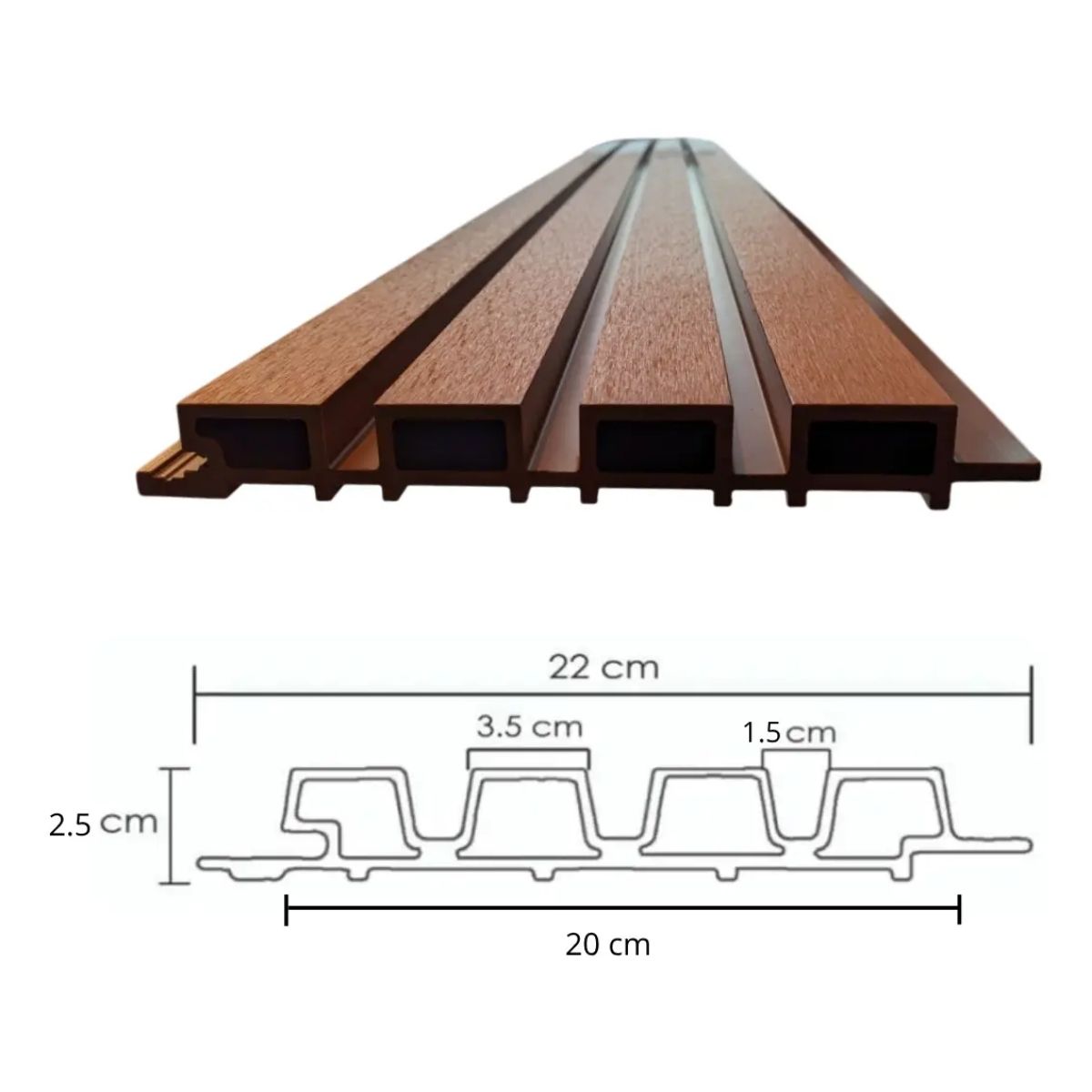 Copia - Revestimiento Exterior Wpc 3d Pared Decorativo Simil Madera NOGAL Copia - Revestimiento Exterior Wpc 3d Pared Decorativo Simil Madera NOGAL