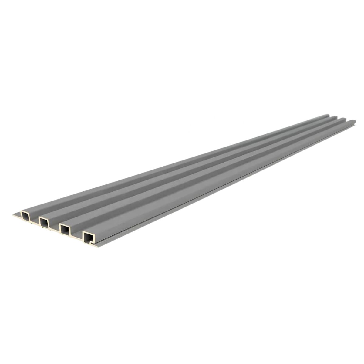 Copia - Wpc Revestimiento Simil Madera Lambrin 2.90x16.7 Gris Oscuro Gris Oscuro