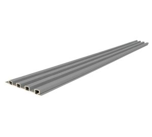 Copia - Wpc Revestimiento Simil Madera Lambrin 2.90x16.7 Gris Oscuro Gris Oscuro