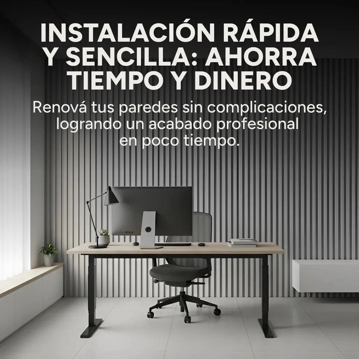 Copia - Wpc Revestimiento Simil Madera Lambrin 2.90x16.7 Gris Oscuro Gris Oscuro