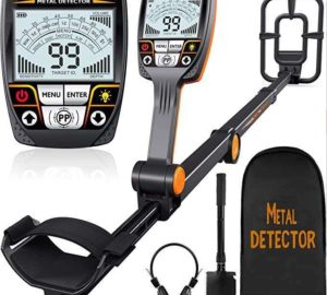 Detector De Metales Plegable Profesional Oro y Plata Naranja