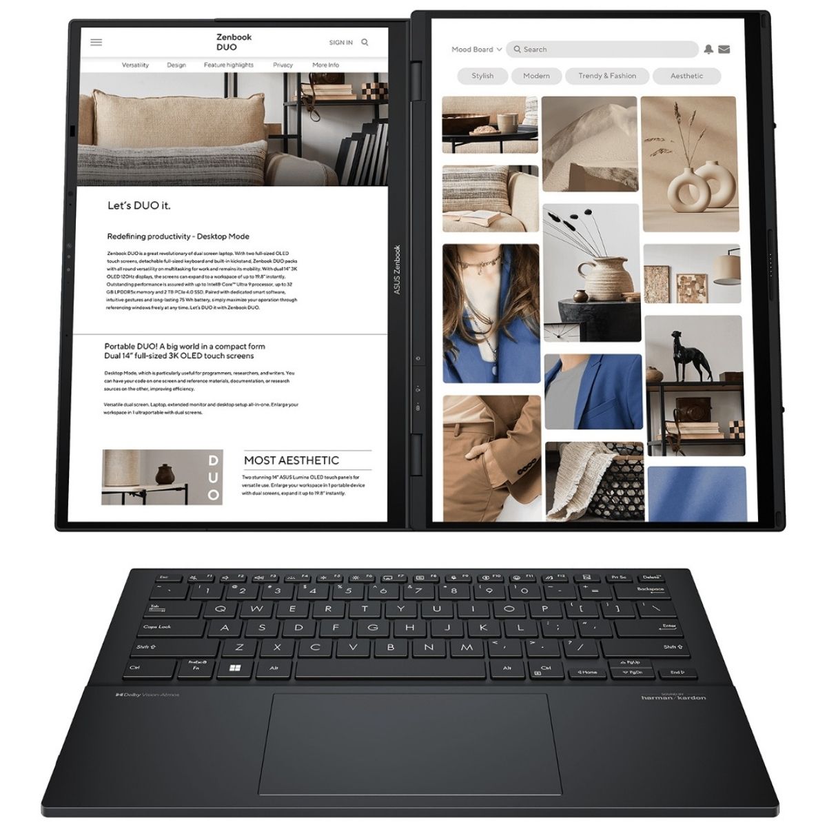 Notebook Asus Zenbook Duo Ultra 9 32GB 1TB SSD 14 Oled Touch