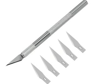 Trincheta Profesional De Aluminio Con 5 Cuchillas PLATEADO