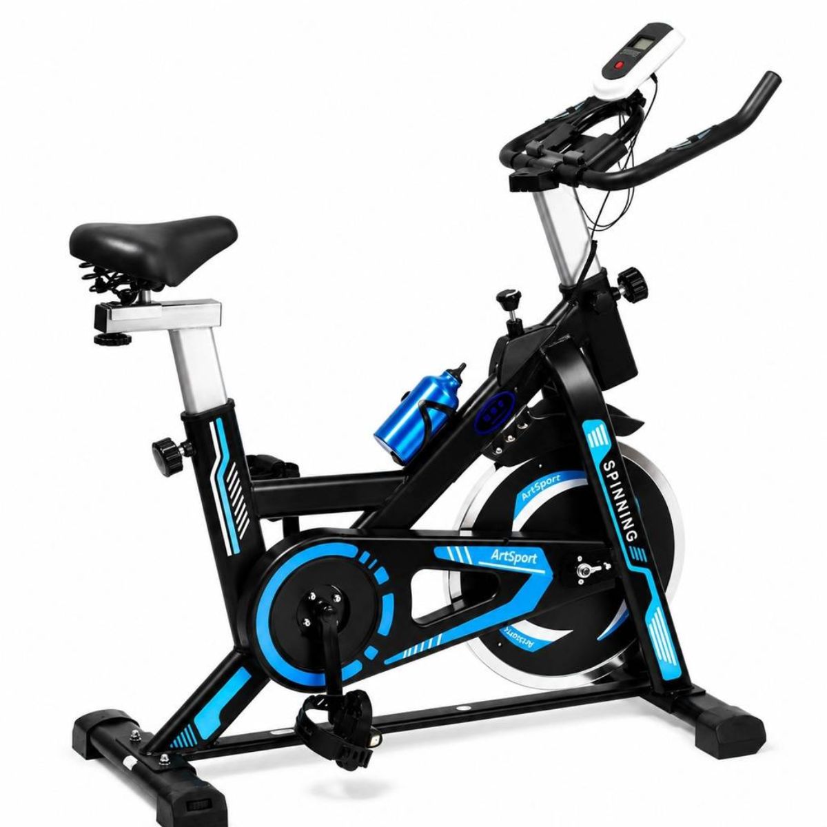 Bicicleta Spinning Profesional AZUL Ergométrica Disco 13Kg