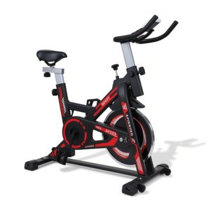 Bicicleta Spinning Profesional Ergométrica Disco 13Kg Roja