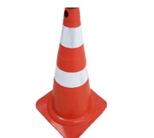 CONO FLEXIBLE 50 CM CON REFLECTIVO LIVIANO - Seguridad Vial