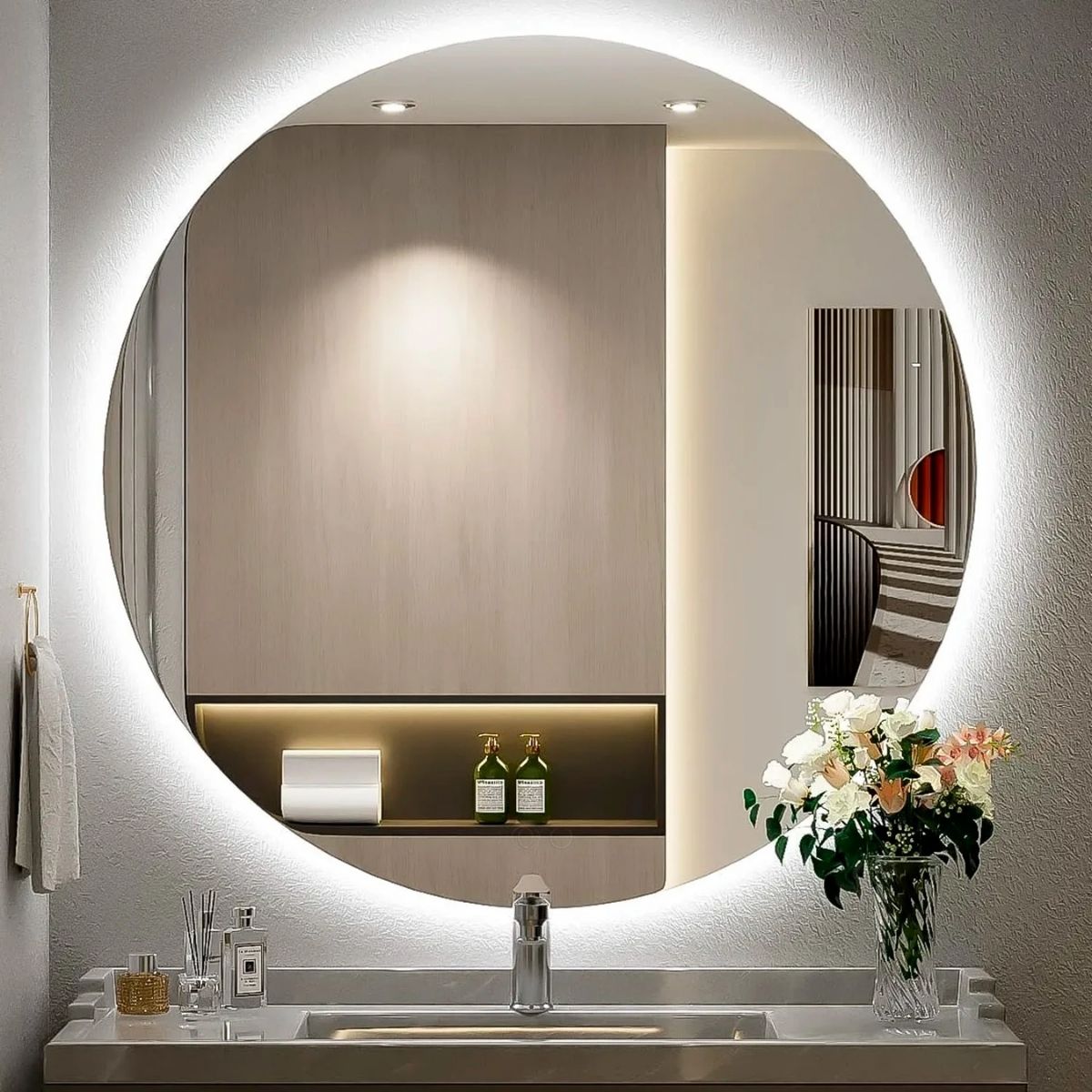 Copia - Espejo Irregular Sin Marco Cuerpo Entero Led 160x50cm