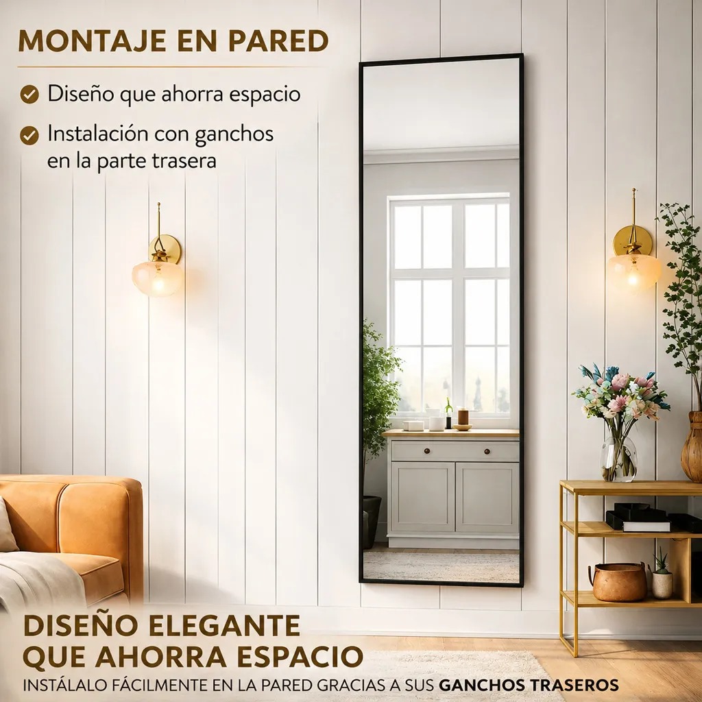 Copia - Espejo Irregular Sin Marco Cuerpo Entero Led 160x50cm Copia - Espejo Irregular Sin Marco Cuerpo Entero Led 160x50cm