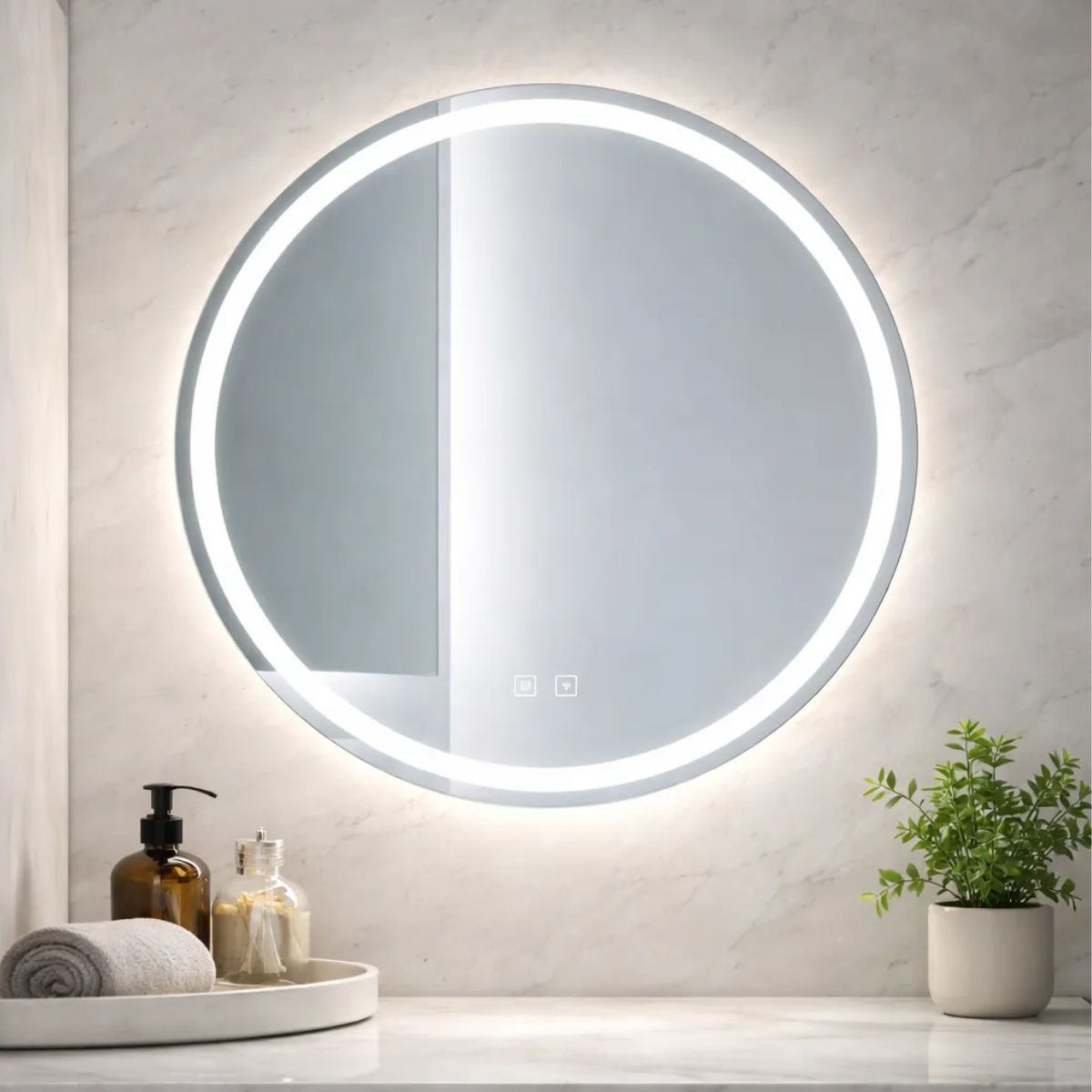 Copia - Espejo Redondo Con Luz Led Modelo Led01 60 Cm Copia - Espejo Redondo Con Luz Led Modelo Led01 60 Cm