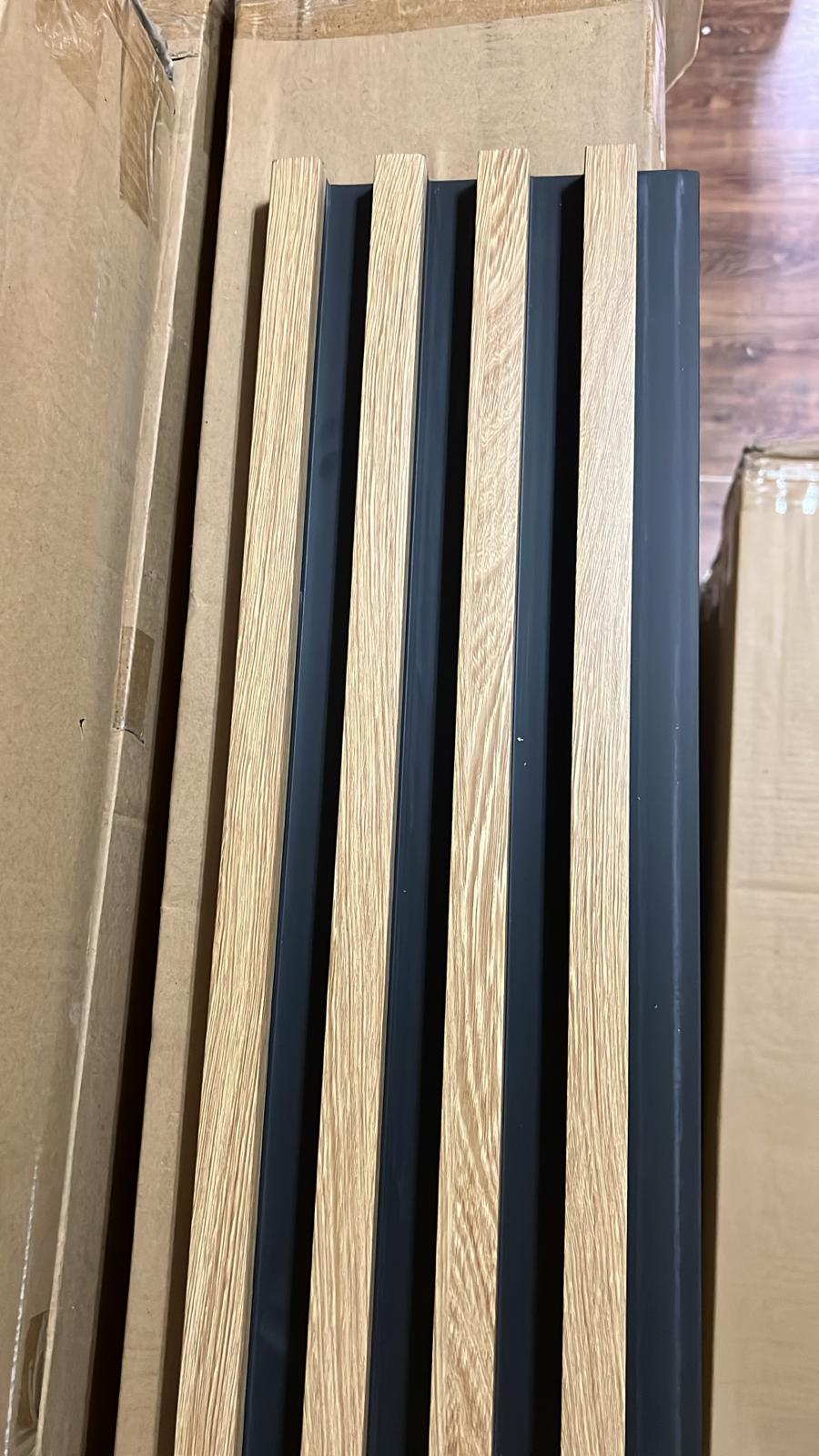 Copia - Pack X30 Wpc Simil Madera Panel Lambrin 290x16.7 Gris Oscuro - 100026-235