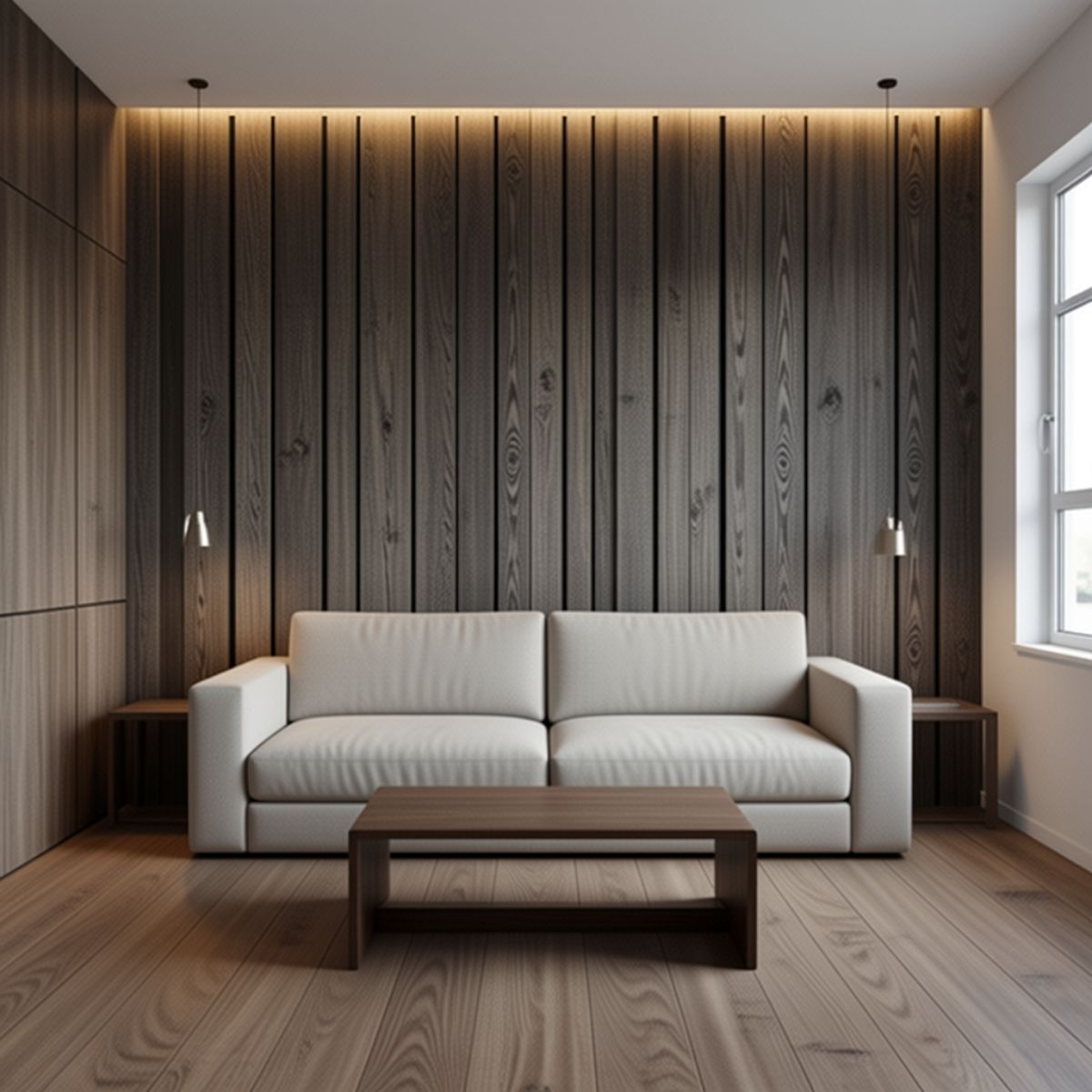 Copia - Pack X50 Wpc Simil Madera Panel Lambrin 290x16 cm Duo Marron Claro MMC90