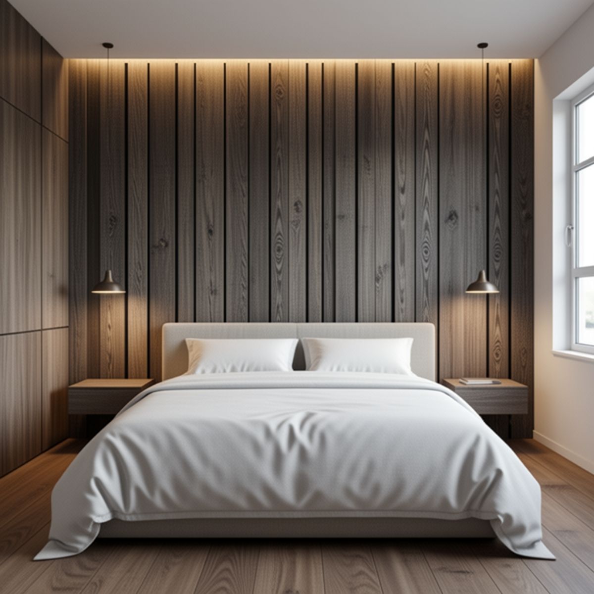 Copia - Pack X50 Wpc Simil Madera Panel Lambrin 290x16 cm Duo Marron Claro MMC90