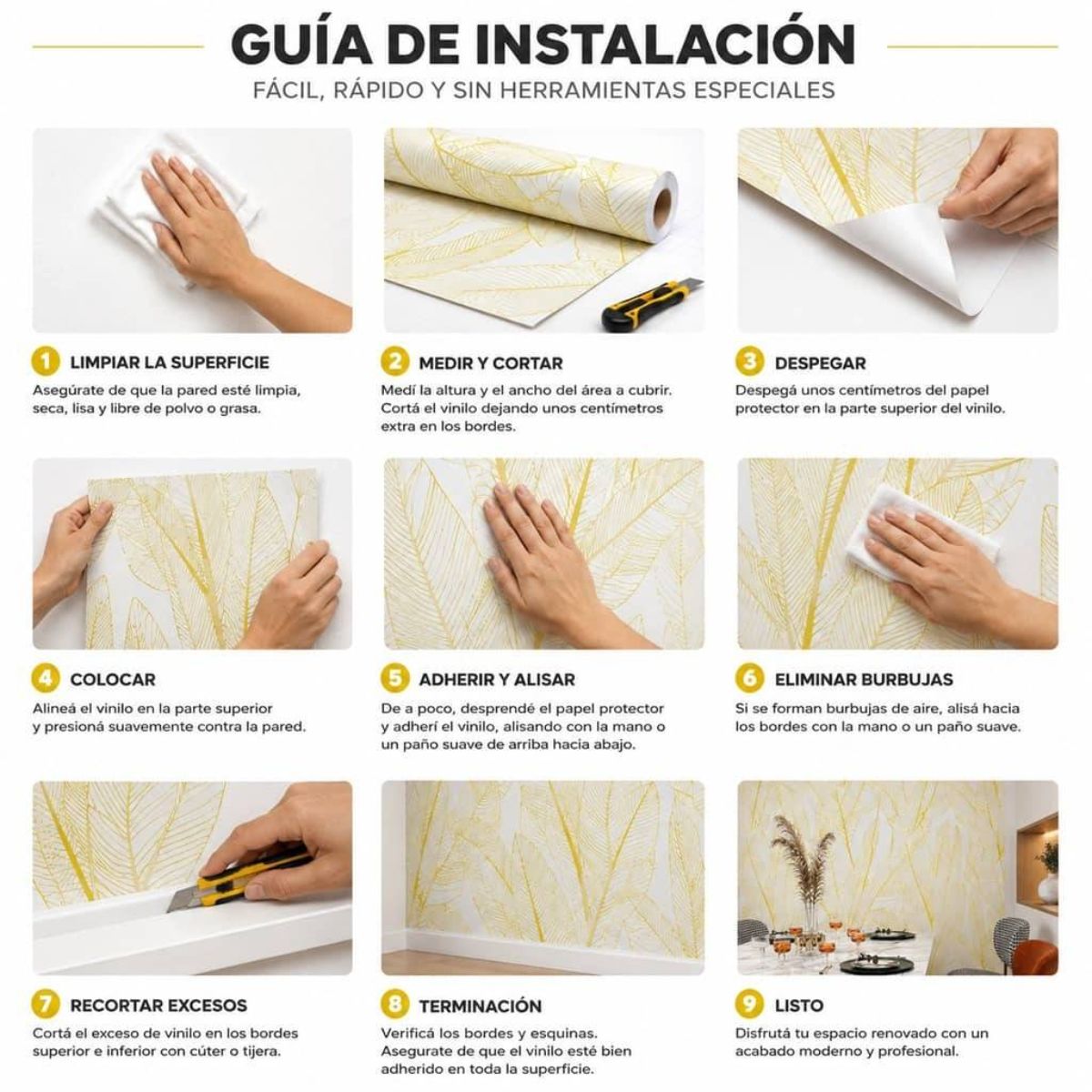 Copia - Placa Adhesiva Simil Marmol Blanco/Hojas Rollo de 1.20 x 3 Metros BS-37139-2 Copia - Placa Adhesiva Simil Marmol Blanco/Hojas Rollo de 1.20 x 3 Metros BS-37139-2