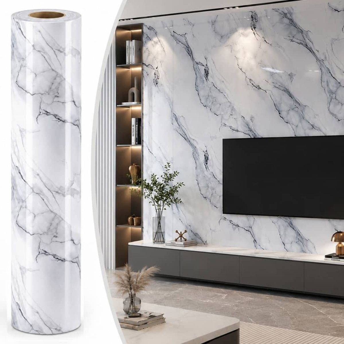 Copia - Placa Adhesiva Simil Marmol Rollo de 1.20 x 3 Metros BS-3769