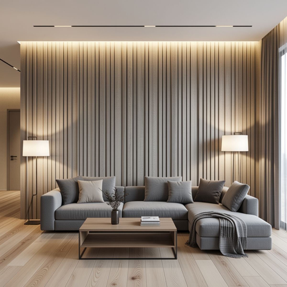 Copia - Wpc Revestimiento Simil Madera Lambrin 2.90x160 Duo Marron claro - MMC90