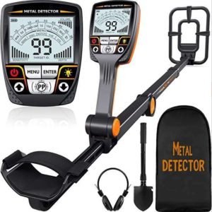 Detector De Metales Plegable Profesional Oro y Plata Naranja