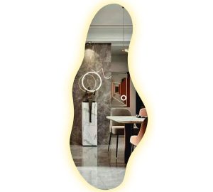 Espejo Irregular Sin Marco Cuerpo Entero Led 160x50cm