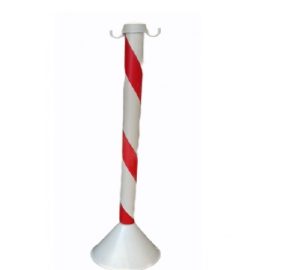 PEDESTAL PARA CADENA BLANCO/ROJO - Seguridad Vial