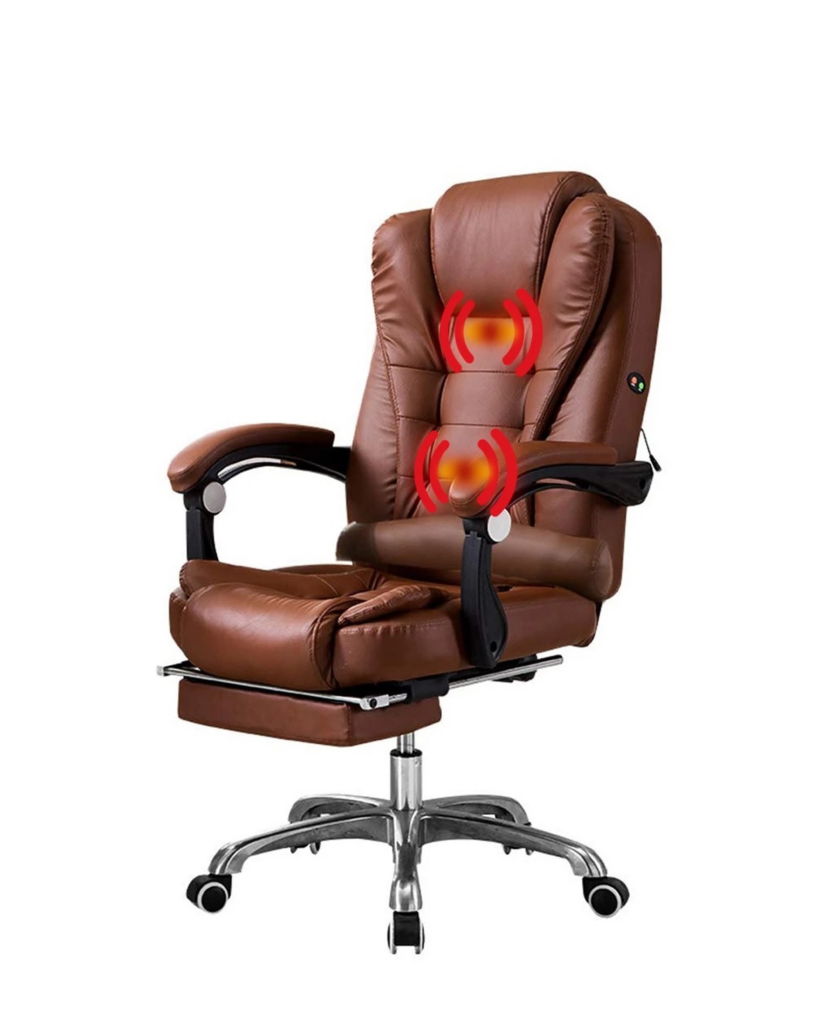 Silla ejecutiva Miles con apoya pies y 2 puntos de masaje Silla ejecutiva Miles con apoya pies y 2 puntos de masaje