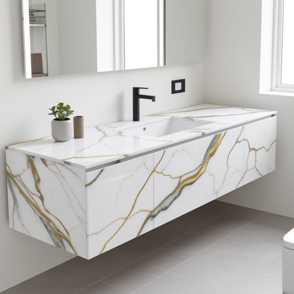 Copia - Placa Adhesiva Simil Marmol Rollo de 1.20 x 3 Metros BS-3769