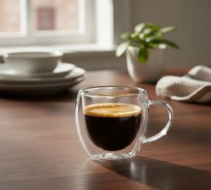 Copia - Setx6 Tazas Doble Pared De Vidrio Taza 250ml Bazar Y Cocina