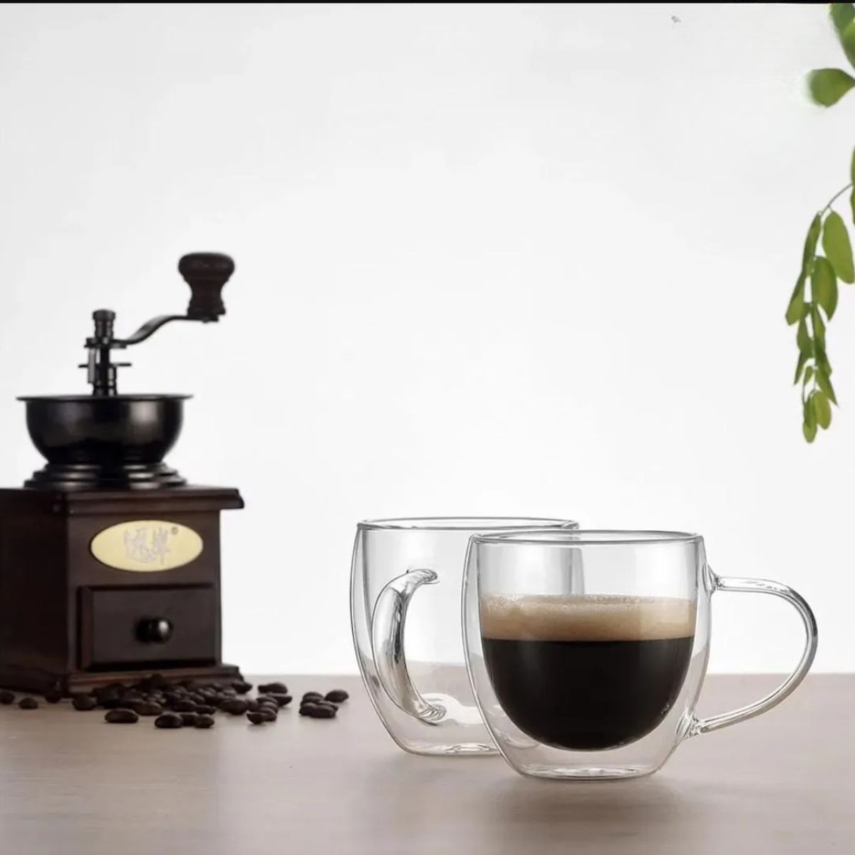 Copia - Setx6 Tazas Doble Pared De Vidrio Taza 250ml Bazar Y Cocina
