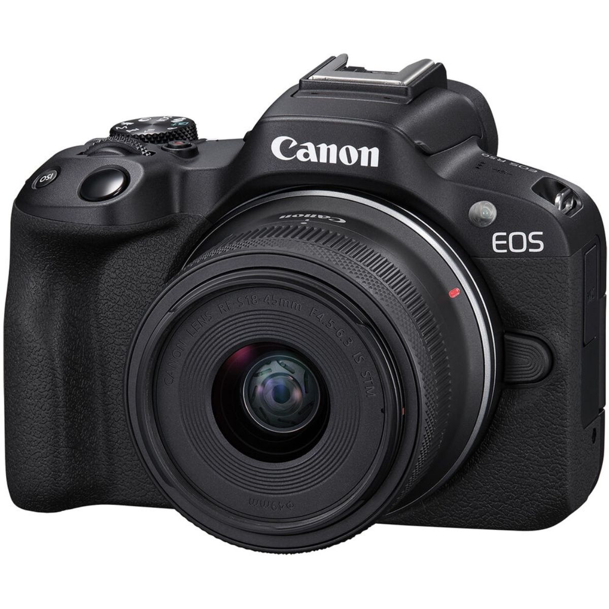 Cámara Digital Mirrorless Canon EOS R50 4K con Lente 18-45mm