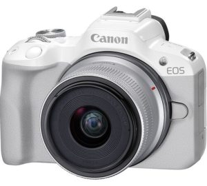 Cámara Digital Mirrorless Canon EOS R50 con Lente 18-45mm Bl