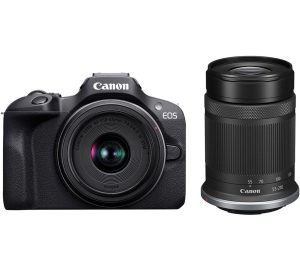 Cámara Mirrorless Canon EOS R100 con dos lentes