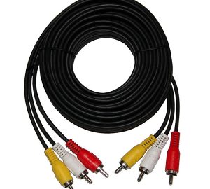 Cable Audio/Video 3 RCA M/M 1,8m Blister DRACMA