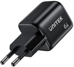 Cargador Unitek Zeno 45W Dual USB-C GaN de Pared