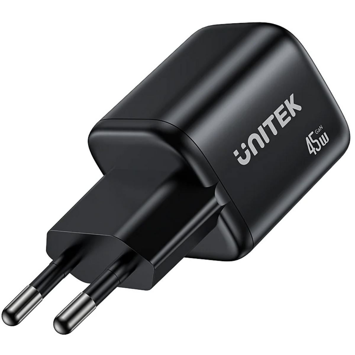 Cargador Unitek Zeno 45W Dual USB-C GaN de Pared