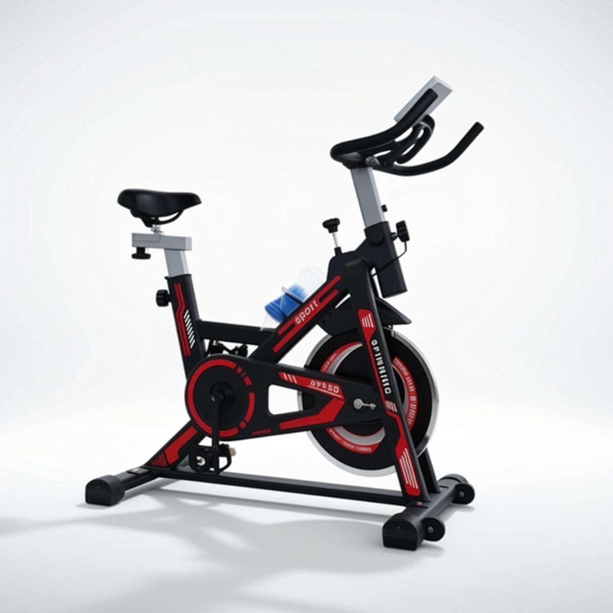 Copia - Bicicleta Spinning Profesional Ergométrica Disco 13Kg Premium Negra/Roja Copia - Bicicleta Spinning Profesional Ergométrica Disco 13Kg Premium Negra/Roja