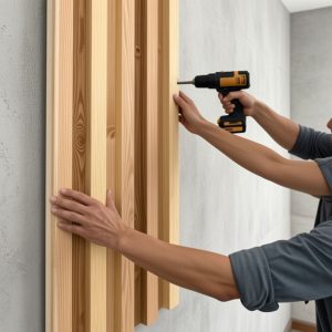 Copia - Pack X30 Wpc Simil Madera Panel Lambrin 290x16 DUO Negro/Marron oscuro MMC82