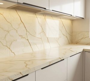 Copia - Placa Adhesiva Simil Marmol Blanco/Hojas Rollo de 1.20 x 3 Metros BS-37139-2