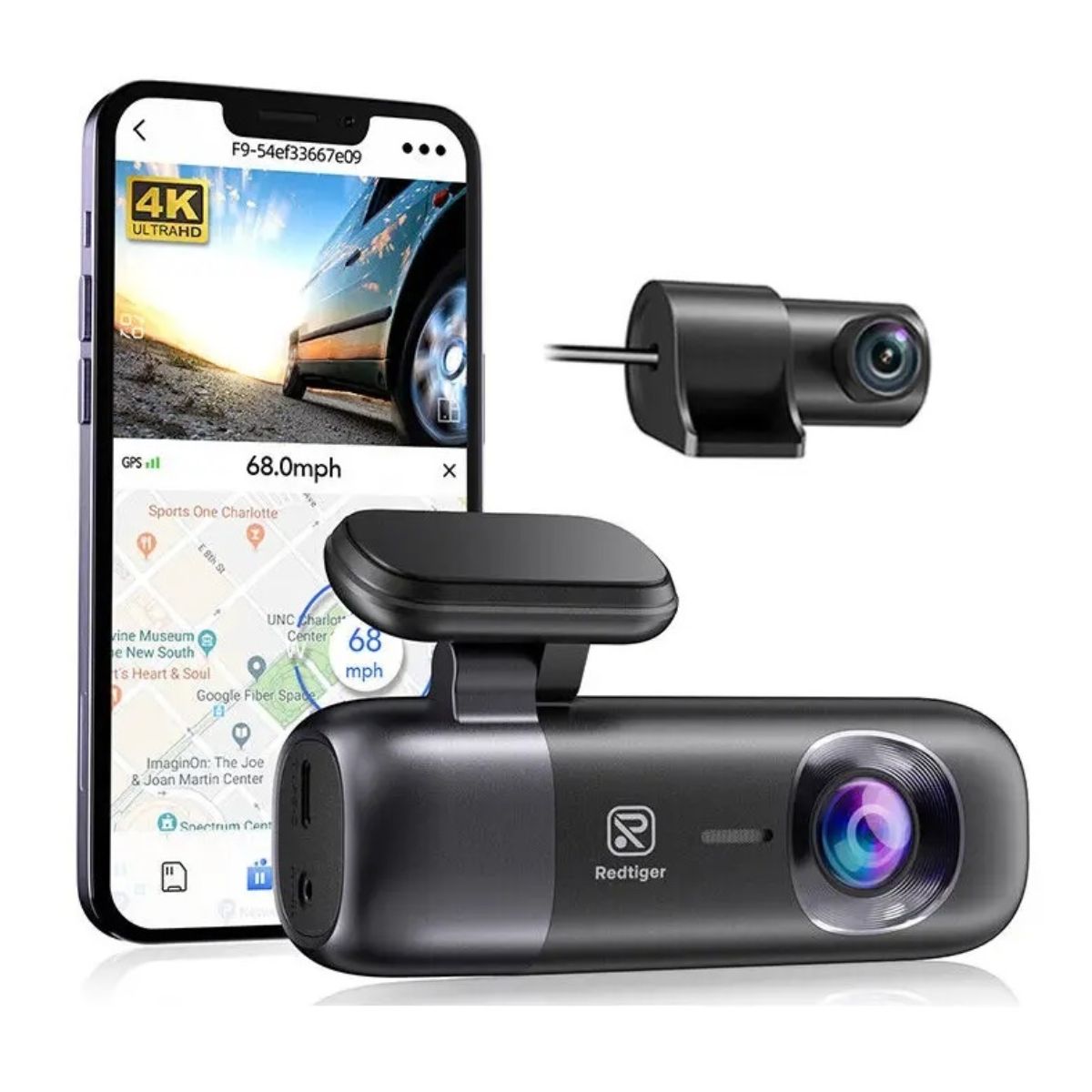Dashcam Redtiger F9 Dual 4K Frontal 1080P Trasera WiFi GPS