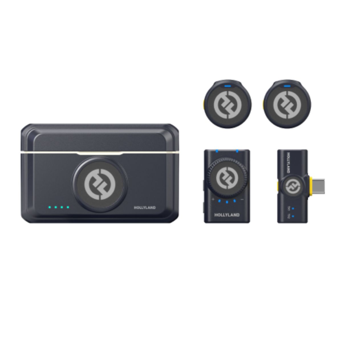 Micrófono Hollyland LARK M2 USB-C Inalámbrico Charcoal