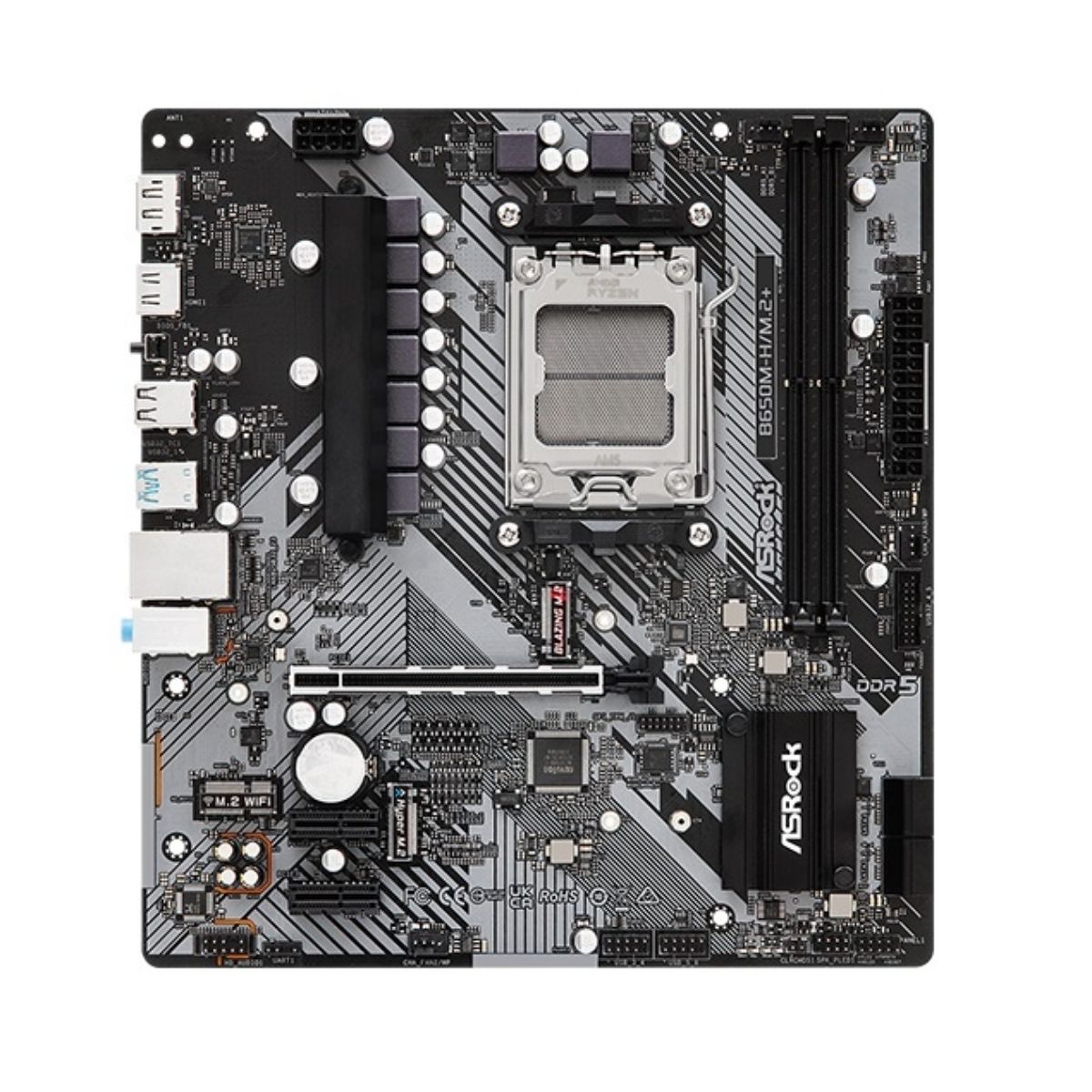 Motherboard Asrock B650M-H/M.2+ AM5 DDR5 Micro ATX