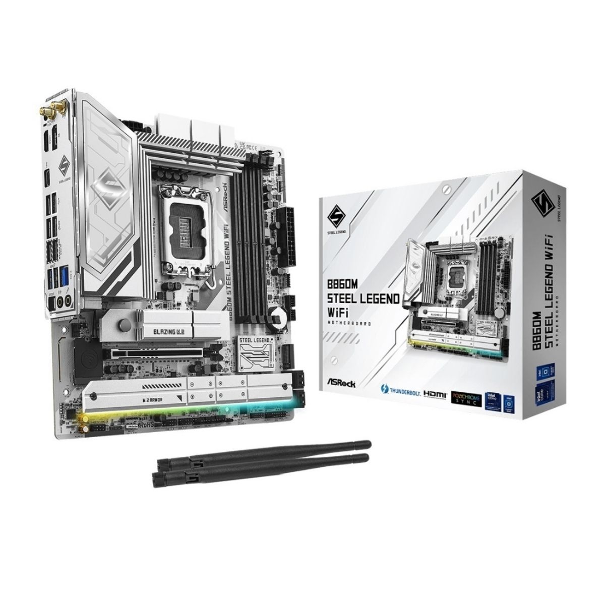 Motherboard Asrock B860M Steel Legend LGA 1851 WiFi Micro ATX