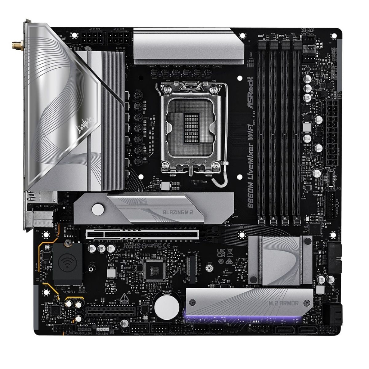 Motherboard Asrock B860 LiveMixer LGA 1851 WiFi 6 Micro ATX