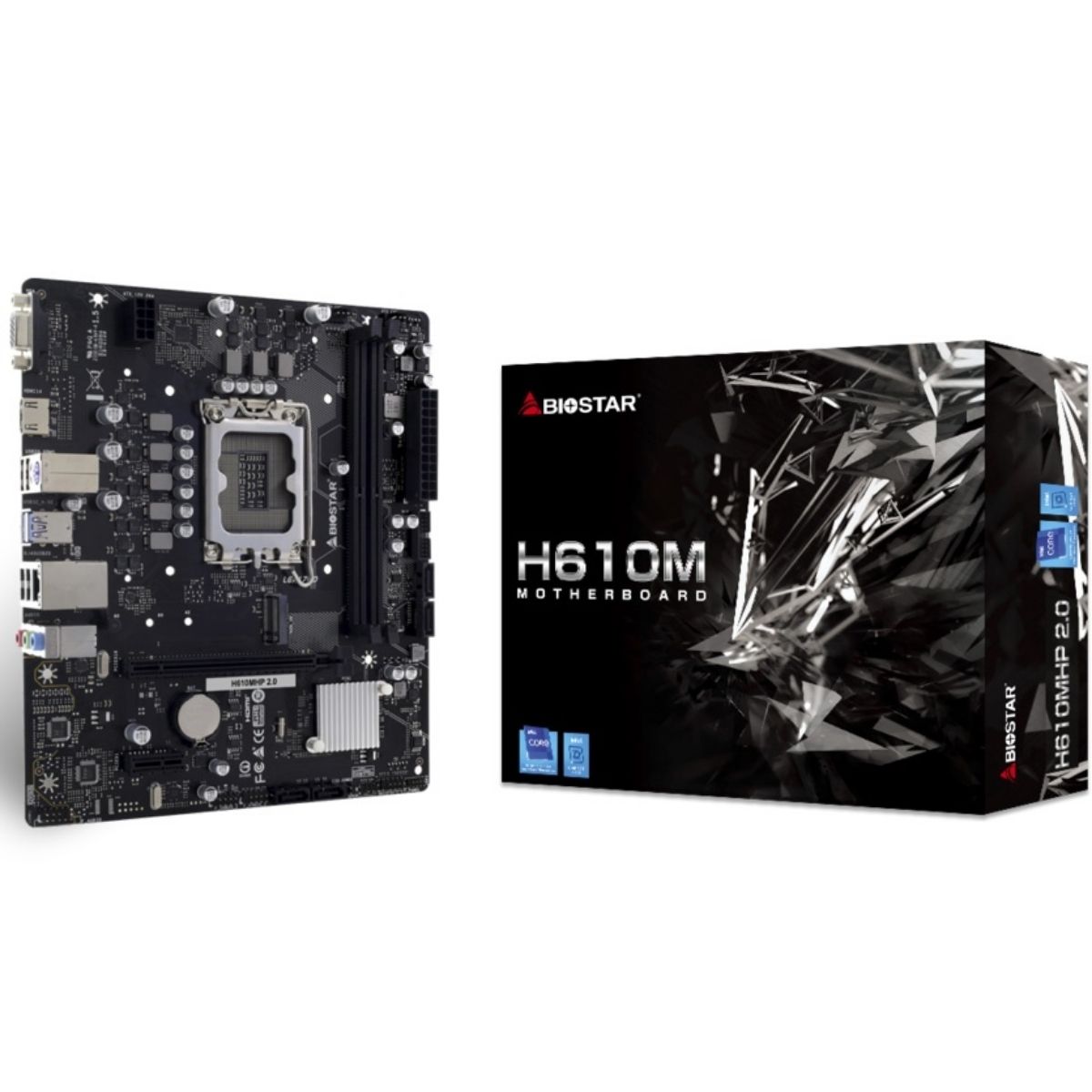 Motherboard BioStar H610MHP 2.0 LGA 1700 DDR4 Micro-ATX Motherboard BioStar H610MHP 2.0 LGA 1700 DDR4 Micro-ATX