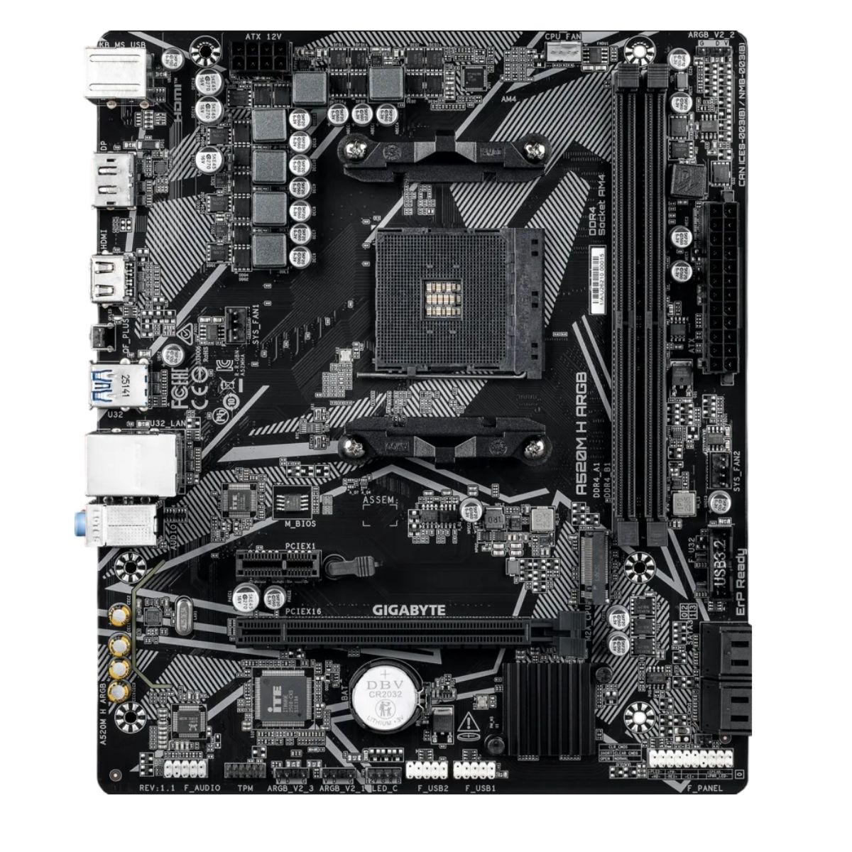 Motherboard Gigabyte A520M H ARGB AM4 Micro-ATX