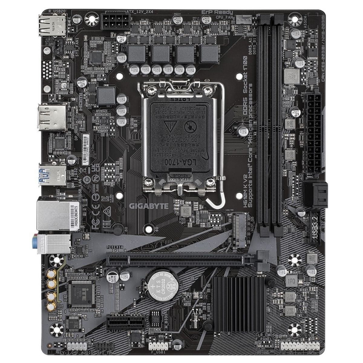 Motherboard Gigabyte H610M K V2 LGA 1700 DDR5 Micro ATX