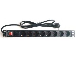 PDU Multitoma para Rack Hikvision 8 Tomas Schuko 1U