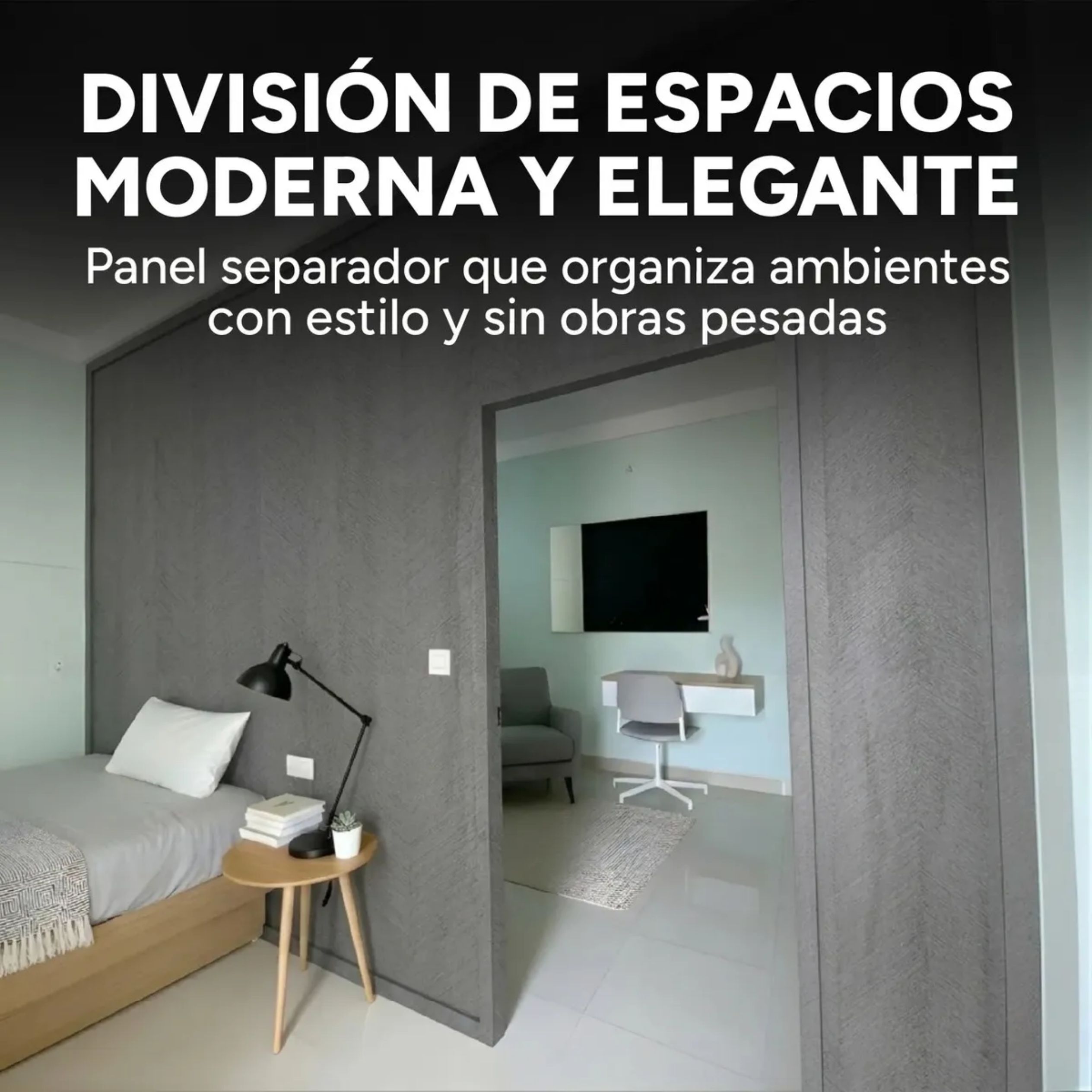 Panel Divisor Separador Ambientes 2,4 X 2,90m GRIS Panel Divisor Separador Ambientes 2,4 X 2,90m GRIS
