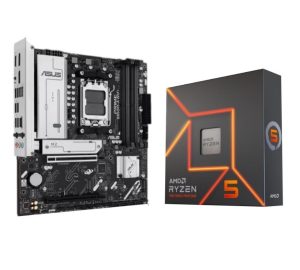 Procesador AMD Ryzen 5 7600X + Mother Asus Prime B850M-A WiF