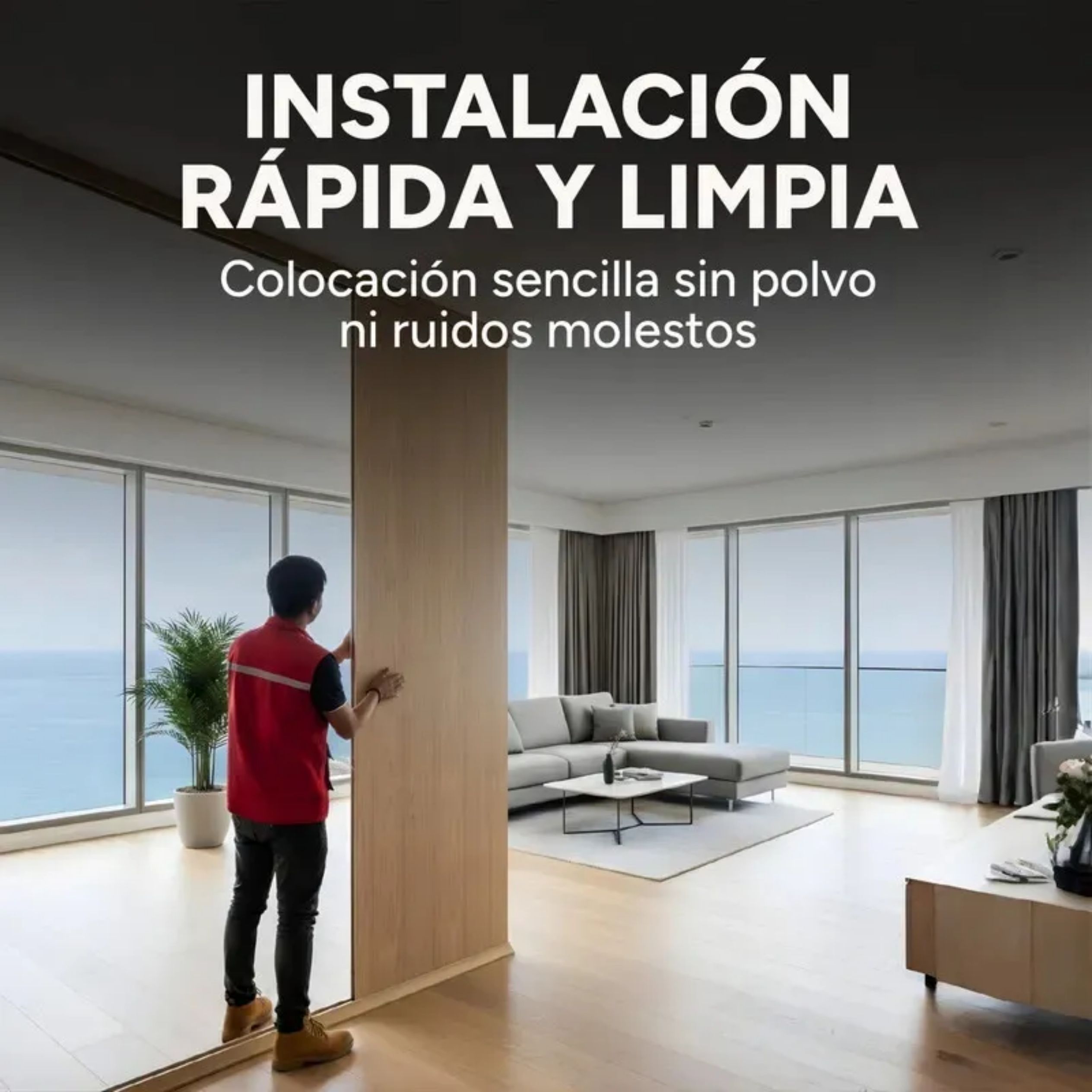 Riel para Panel Divisor Separador Ambientes 3m BEIGE