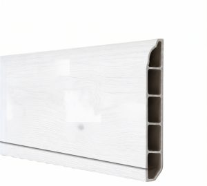 Zócalo SPC 05005 Símil Madera Blanco 2,40m Resistente al Agu