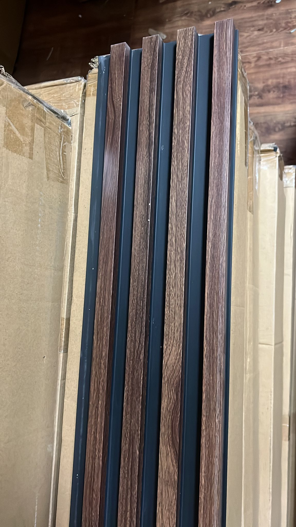 Copia - Pack X30 Wpc Simil Madera Panel Lambrin 290x16.7 Gris Oscuro - 100026-235